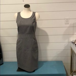 JCREW sleeveless grey dress with pockets